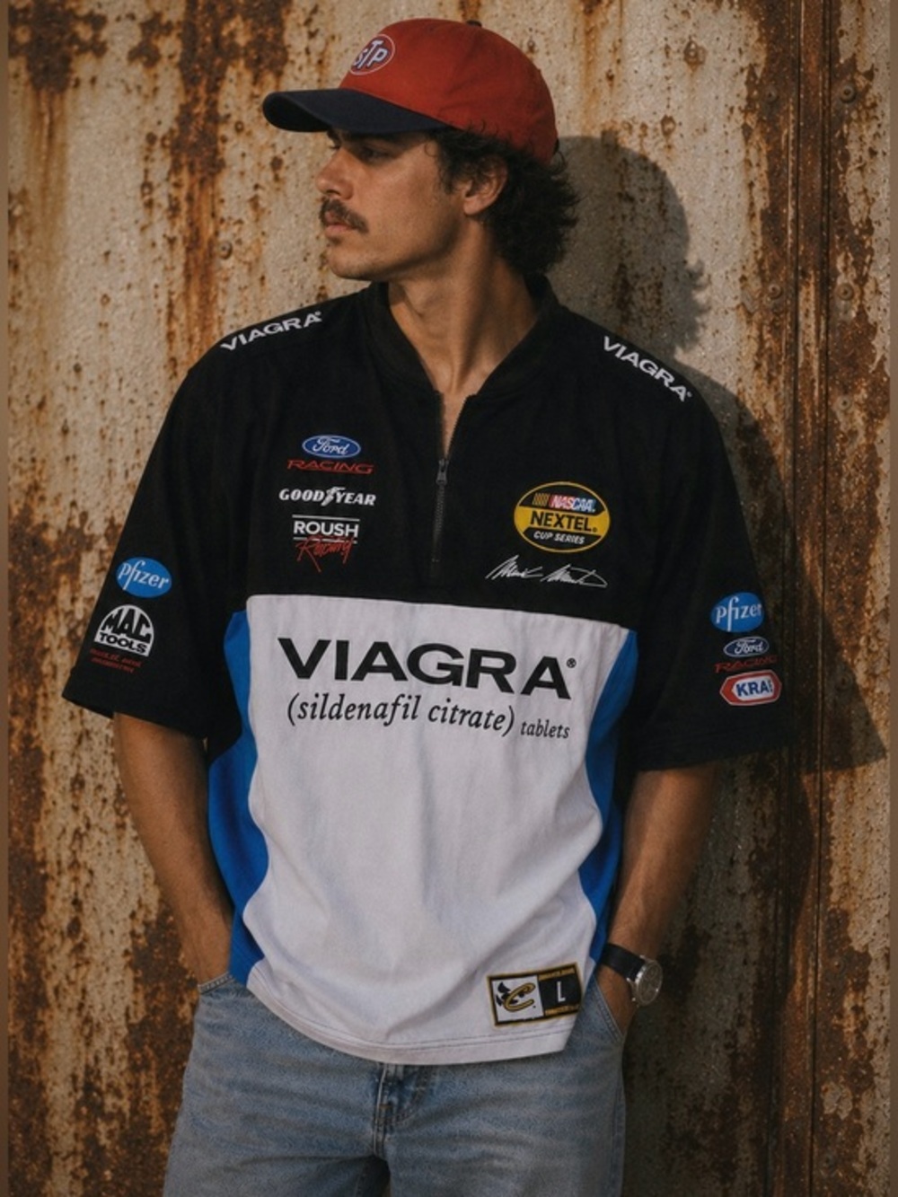 NASCAR y2k Mark Martin chase authentics drivers line racing jersey